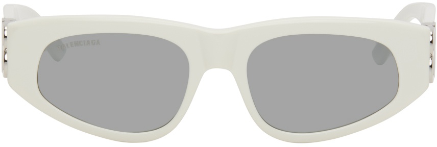 Balenciaga White Dynasty D-Frame Sunglasses Balenciaga