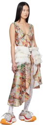 Collina Strada Multicolor Tulip Midi Dress