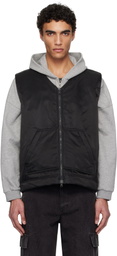 Reigning Champ Black Nylon Twill Tour Vest