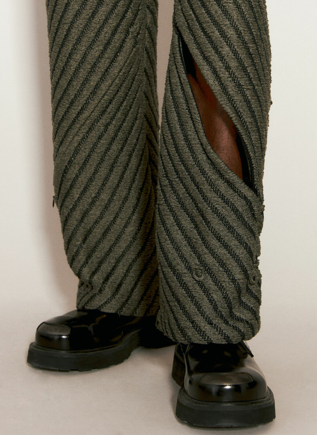 Isa Boulder Diagonal Knit Pants