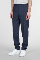 Theory Pants In Blue Linen
