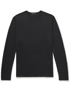 James Perse - Worsted Cashmere Sweater - Black