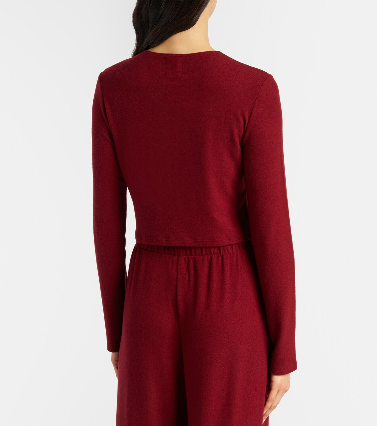 Leset Lauren cropped jersey cardigan