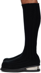 EGONlab Black Knit Tall Boots