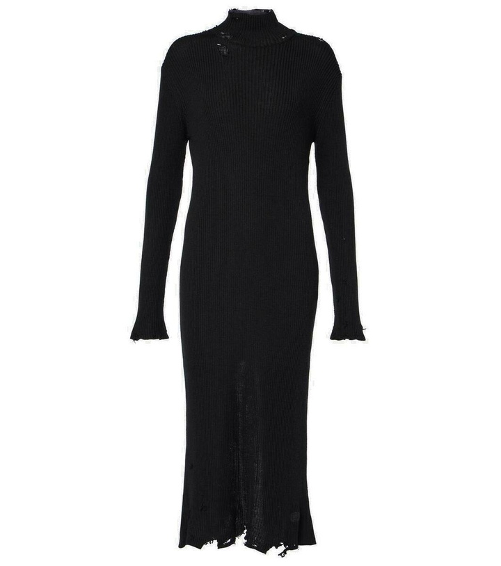 Photo: Balenciaga Wool-blend midi dress