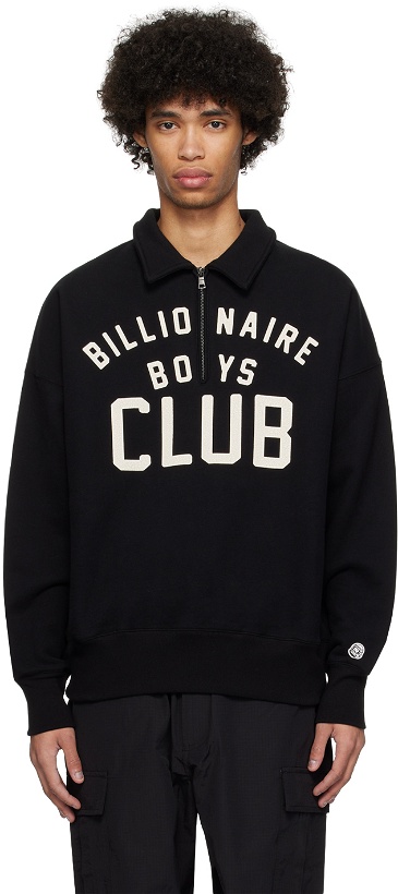 Photo: Billionaire Boys Club Black Spread Collar Sweatshirt