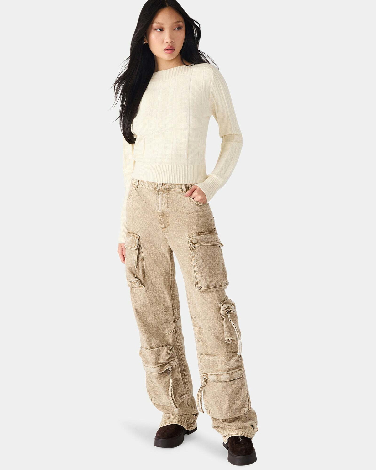 Steve Madden Serra Sweater in White