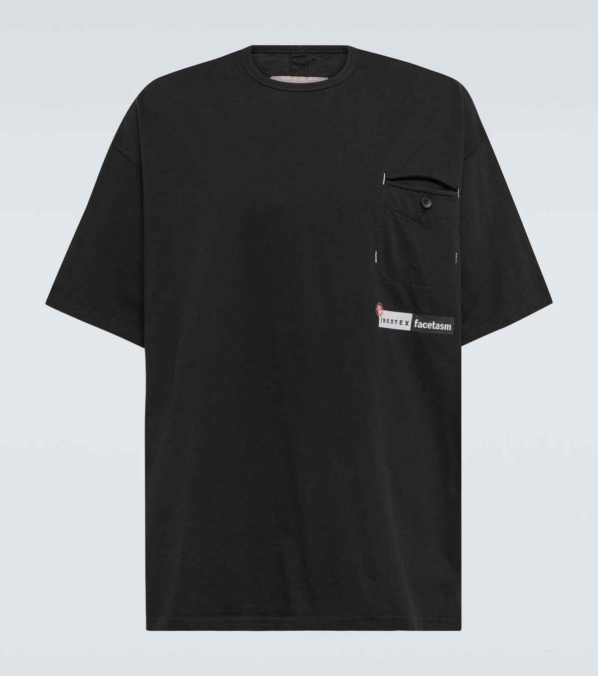 Incotex x Facetasm Logo cotton jersey T-shirt