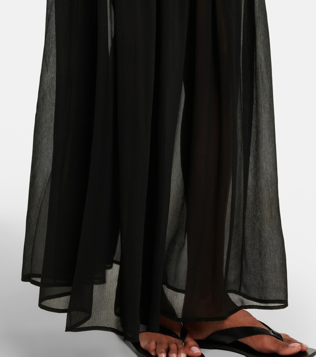 Eres Irresistible silk chiffon maxi skirt