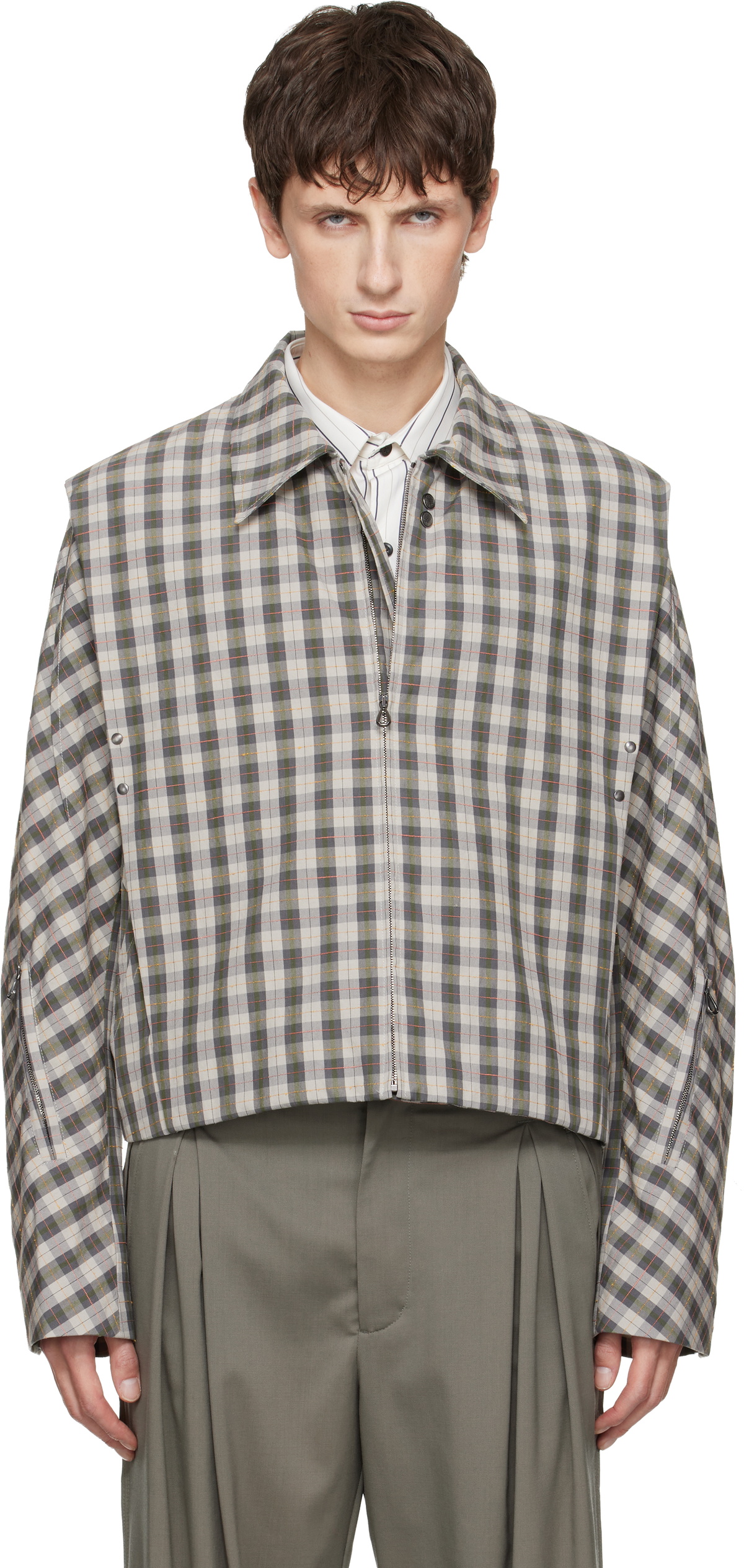 Kiko Kostadinov Gray Solon Blazer Kiko Kostadinov