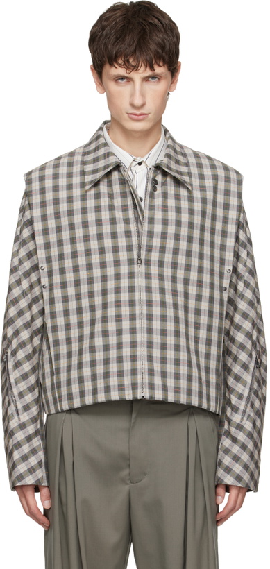 Photo: Kiko Kostadinov Gray Irimias Bomber Jacket