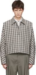 Kiko Kostadinov Gray Irimias Bomber Jacket