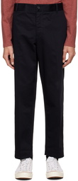 Maison Kitsuné Navy Carrot Trousers