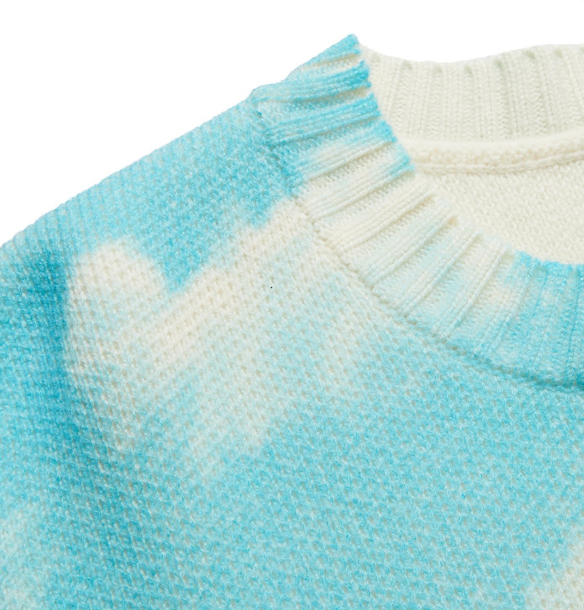 CASABLANCA Monogram Merino-blend Sweater in Blue for Men