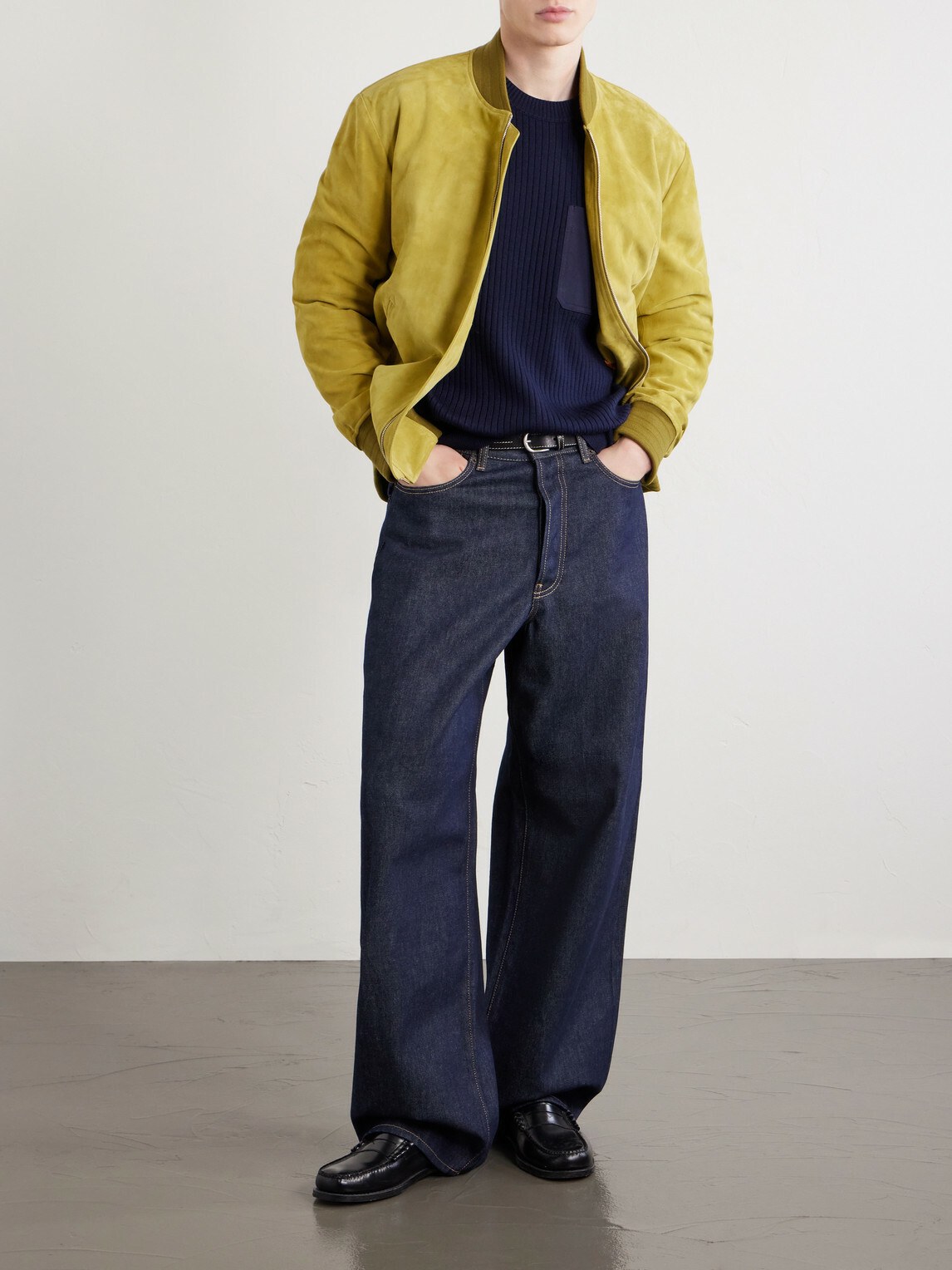 A.P.C. - Mallarme Ribbed-Knit Virgin Wool Sweater - Blue