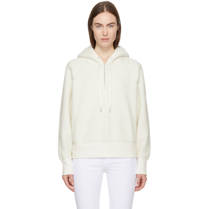 Photo: Rag and Bone White Sherpa Fleece Hoodie