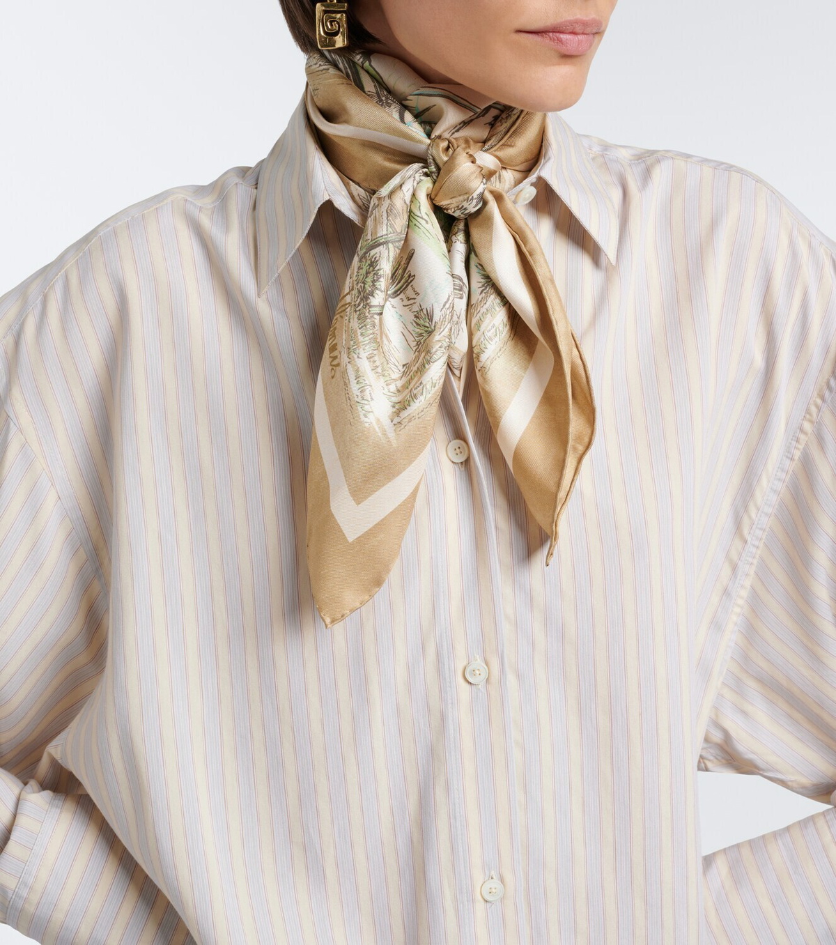 Alémais Scout printed silk scarf