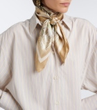 Alémais Scout printed silk scarf
