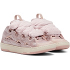 Lanvin Pink Nylon Curb Sneakers