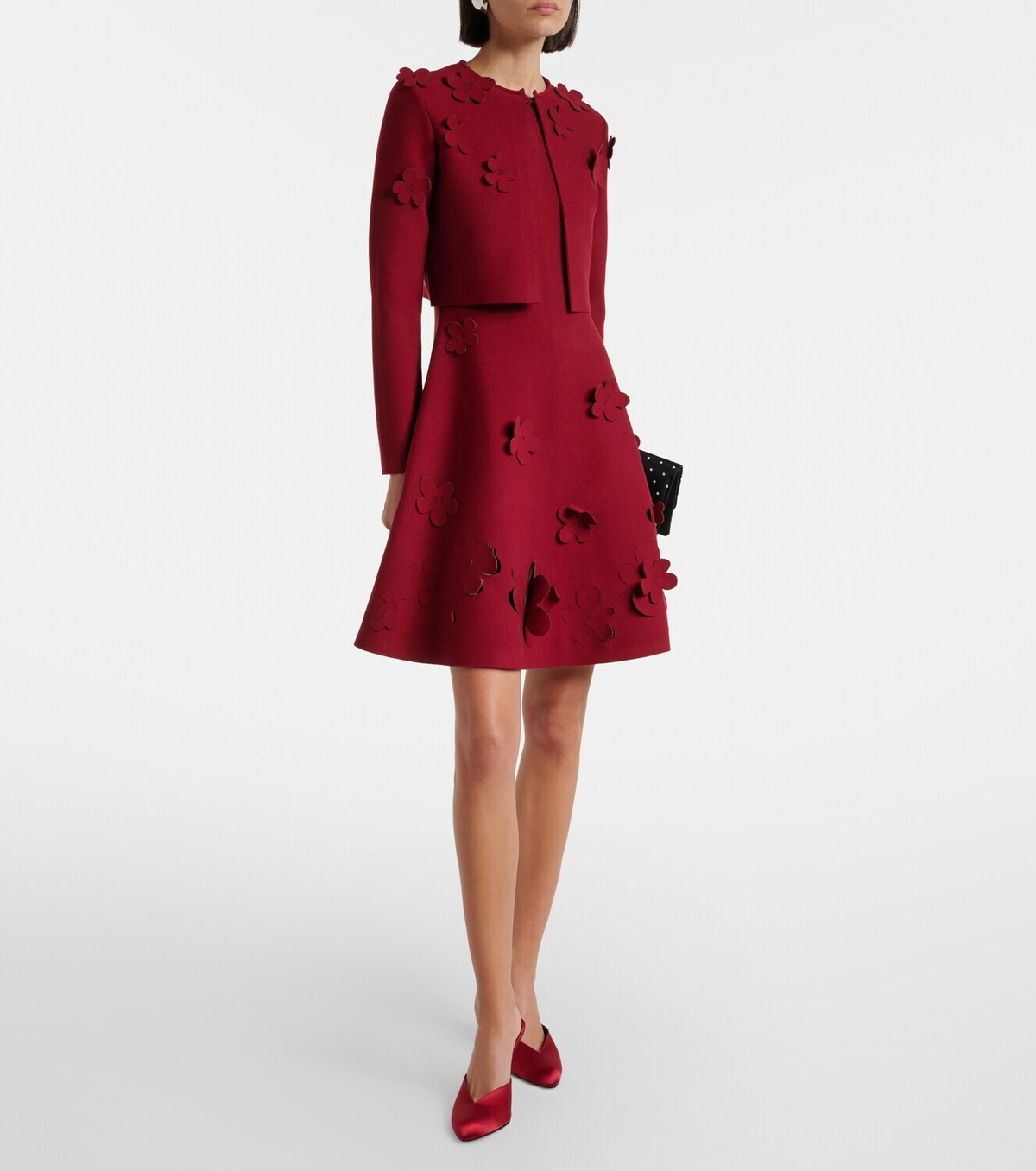 Oscar de la Renta Floral cropped cardigan