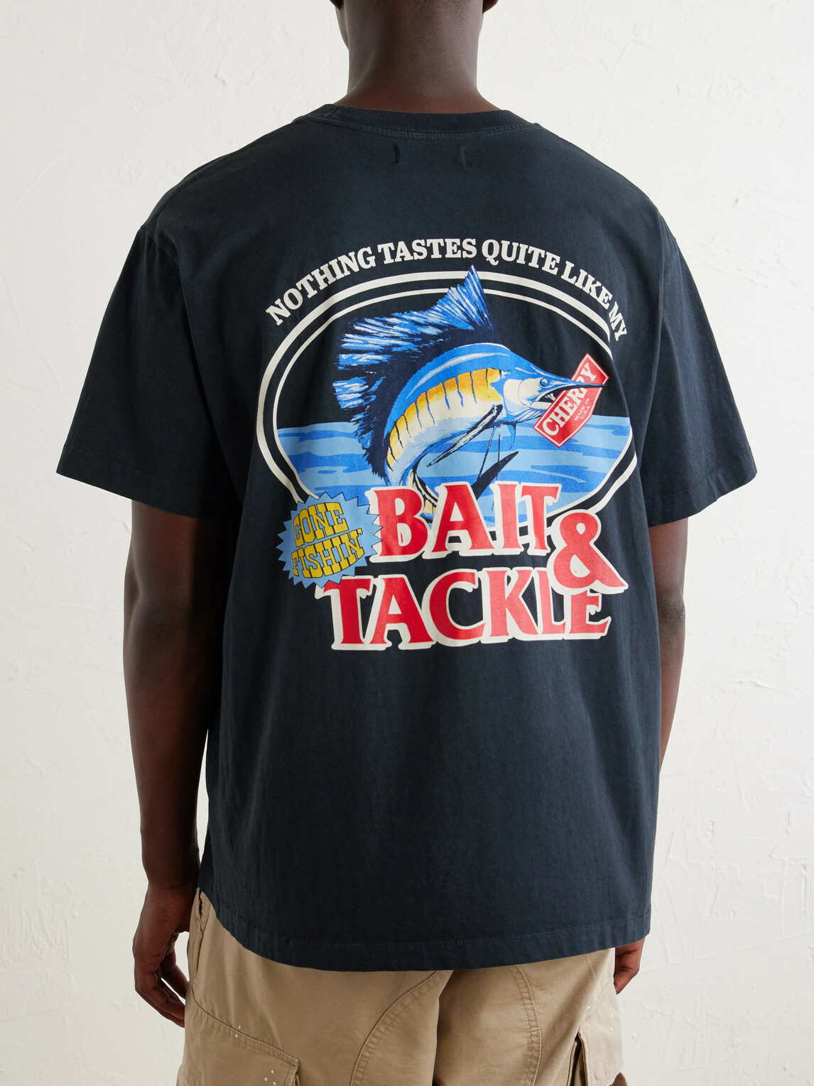 Cherry Los Angeles - Logo-Printed Cotton-Jersey T-Shirt - Blue