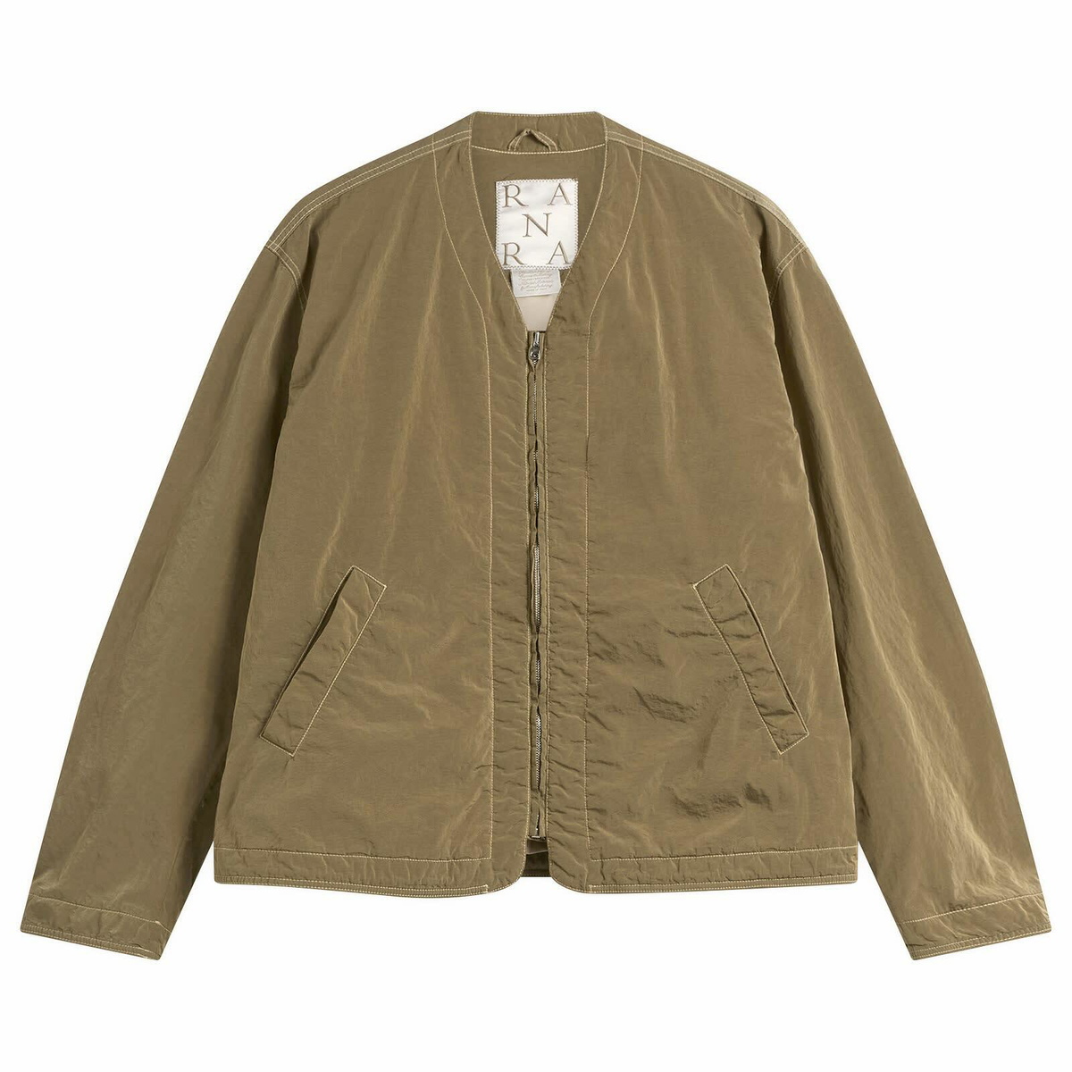 Ranra Men's Reach Silk Linen Ripstop Jacket in High Rise RANRA