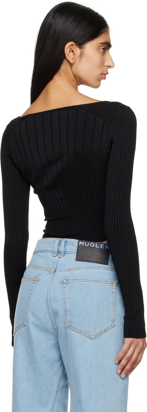 Mugler Black Hardware Bodysuit