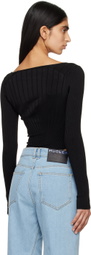 Mugler Black Hardware Bodysuit