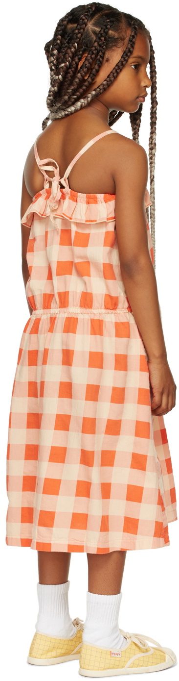 Repose AMS Kids Orange Ruffle Dress