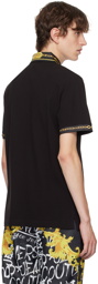 Versace Jeans Couture Black Two-Button Polo