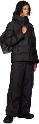 RAINS Black Alta Puffer Jacket