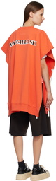 MM6 Maison Margiela Orange Draped Sweatshirt