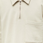 Folk Men's Signal Half Zip in Stone