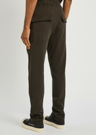 Rick Owens X Moncler Logo-appliquéd Cotton Sweatpants Brown