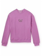 MANAAKI - Logo-Embroidered Cotton-Jersey Sweatshirt - Purple