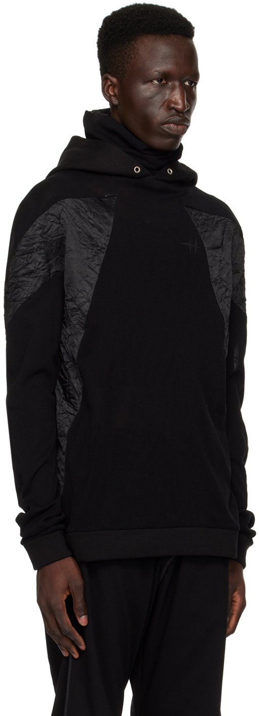 CARNET-ARCHIVE Black Paneled Hoodie