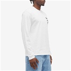 By Parra Men's Neurotic Flag Long Sleeve T-Shirt in White