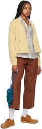 Bode Yellow Double-Breasted Cardigan