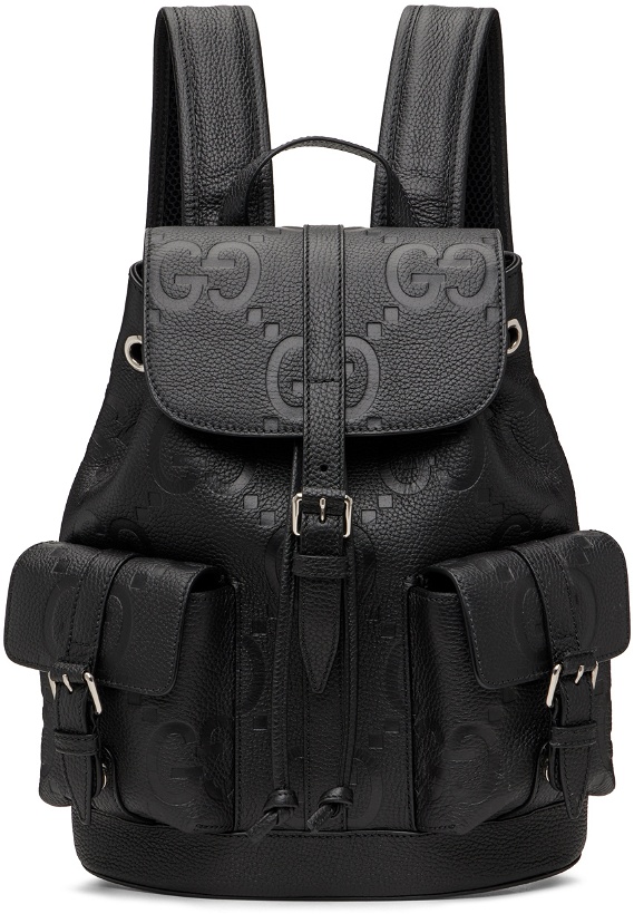 Photo: Gucci Black Small Jumbo GG Backpack
