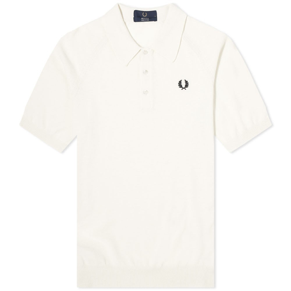 Fred Perry Reissues Raglan Sleeve Knitted Polo Fred Perry Laurel Wreath