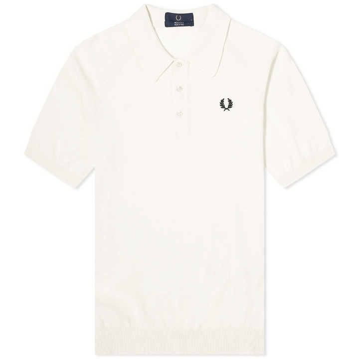 Photo: Fred Perry Reissues Raglan Sleeve Knitted Polo