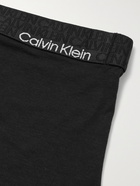 CALVIN KLEIN UNDERWEAR - Stretch Modal and Cotton-Blend Boxer Briefs - Black