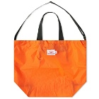 Battenwear Men's Packable Tote Bag in Orange/Black