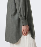 Stòffa Chalk stripe wool shirt