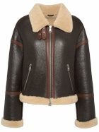 AMI PARIS Shearling Zipped Jacket