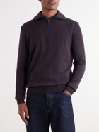 Altea - Half-Zip Virgin Wool Sweater - Brown