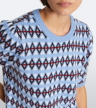 Frame Jacquard wool and cashmere sweater