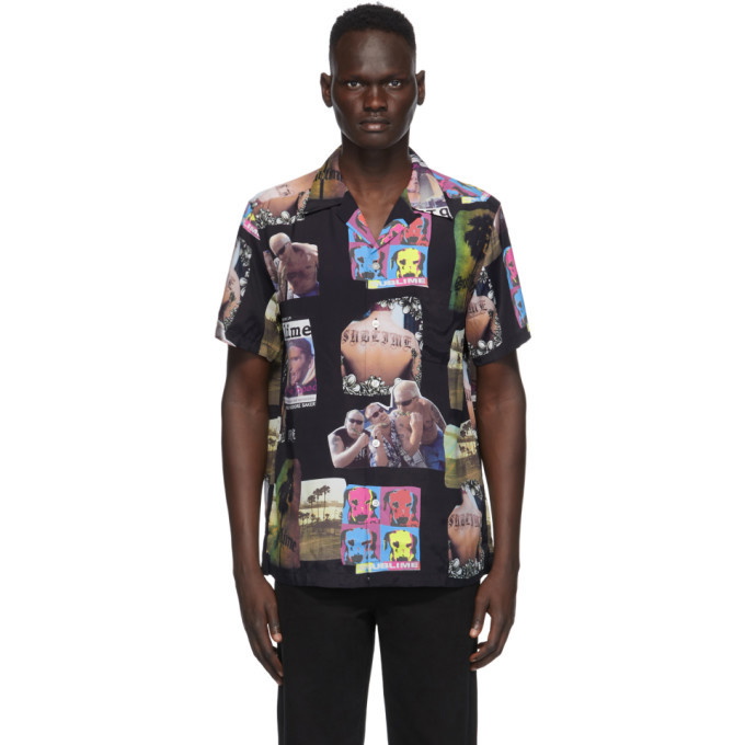 Photo: WACKO MARIA Black Sublime Edition Collage Print Shirt