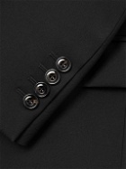 Alexander McQueen - Slim-Fit Grosgrain-Trimmed Wool Suit Jacket - Black