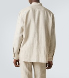 Rubinacci Striped linen and wool shirt